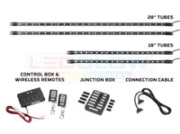 4pc Million Color Golf Cart Expandable Underbody Light Kit