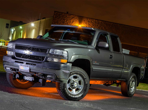 LEDGlow 6pc Orange Truck Slimline Underglow Light Kit