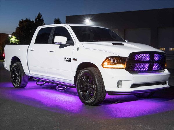 LEDGlow 6pc Purple Truck Slimline Underglow Light Kit