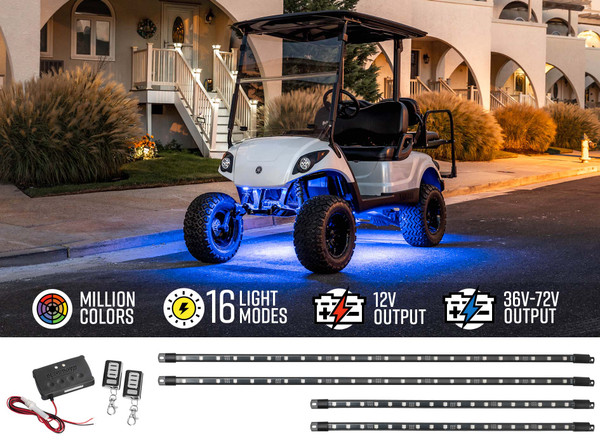 Expandable Million Color Golf Cart Underbody Light Kit