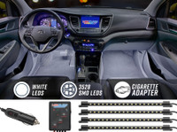 4pc White LED Car Interior Lights