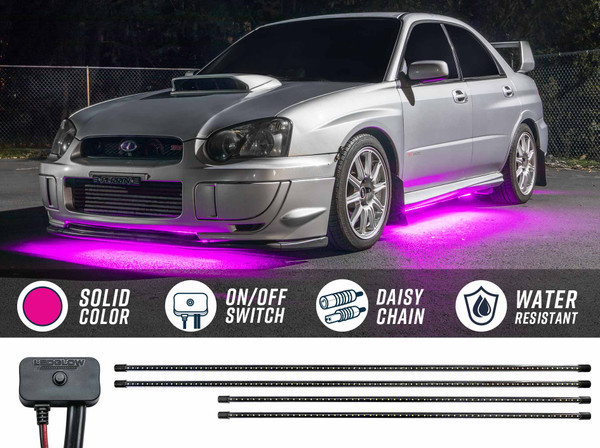 Pink SMD LED Slimline Underbody Lighting Kit