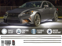 White LED Flexible Slimline Car Underbody Lighting Kit