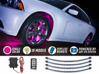 Pink Flexible LED Wheel Well Lights
